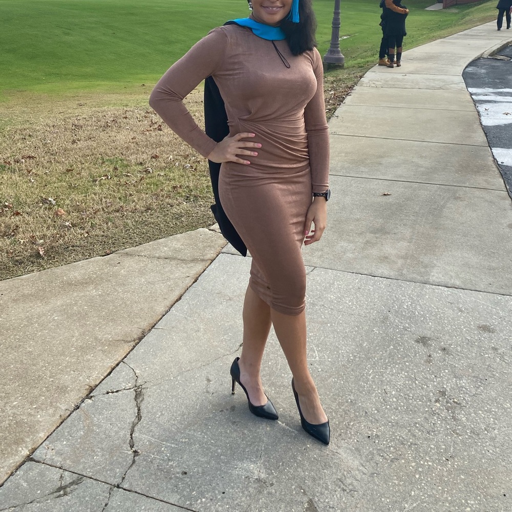 WORN ONCE JLUXLABEL Tan Dress